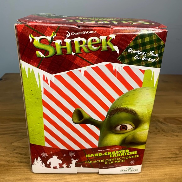 Retired 2007 Hand-Crafted FABRICHE Shrek Santa Christmas Kurt S Adler New - Picture 7 of 8